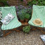 Vintage style wood and canvas folding garden chairs coming soon at .