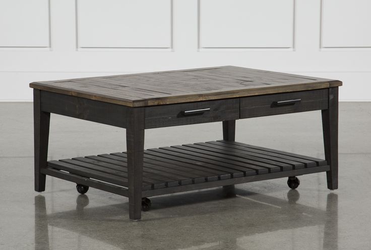 Foundry Storage Coffee Table With Wheels | Coffee table, Coffee .