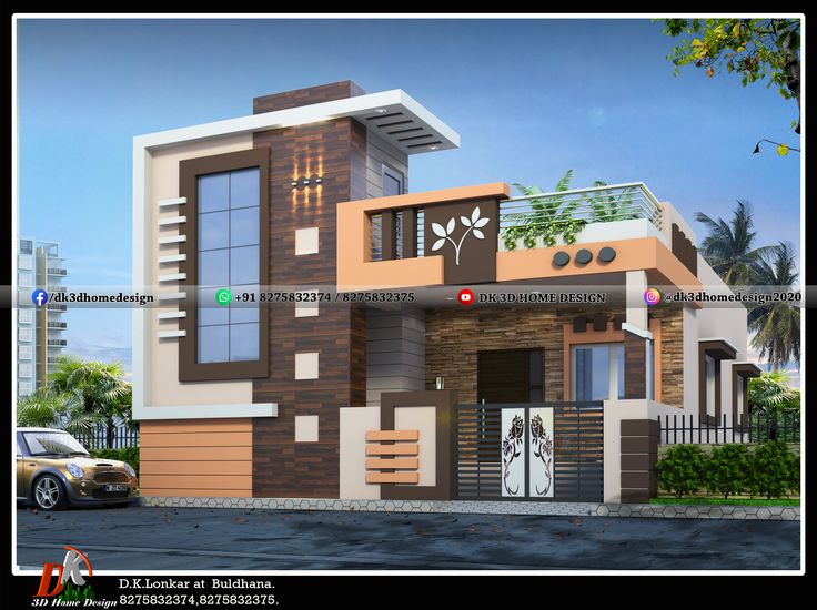 single story home design | Small house front design, Single floor .