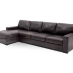 Durango 2 Pc. Chaise Sectional | Grey leather sofa living room .