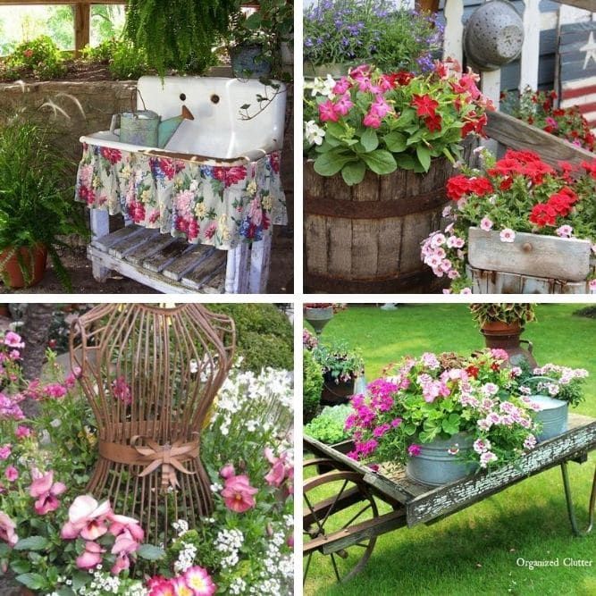 32 Charming Vintage Garden Decor Ideas You Can DIY - Gorgeous .