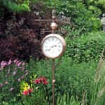 I'd love to have this copper outdoor clock and thermometer .