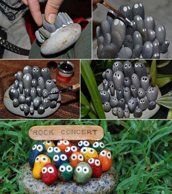 20+ Fabulous DIY Garden Decorating Ideas with Rocks and Stones .