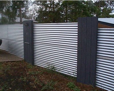 Corrugated Metal Fence Ideas | corregated metal fence | home site .