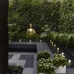 Contemporarygardenlight | Fotos de jardim, Jardim minimalista .