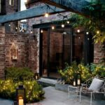 Courtyard gardens are perfectly matched with garden lanterns and .