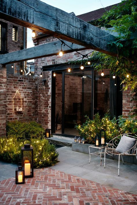 Courtyard gardens are perfectly matched with garden lanterns and .