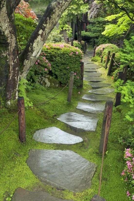 40+ Brilliant ideas for stone pathways in your garden | Garden .