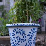 Garden/ Patio Makeover Reveal *fixed glitches* | Paint garden pots .