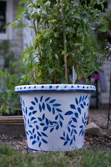 Garden/ Patio Makeover Reveal *fixed glitches* | Paint garden pots .
