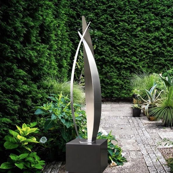 Stainless Steel Outdoor Art Sculptures | TerraSculpture | Modern .
