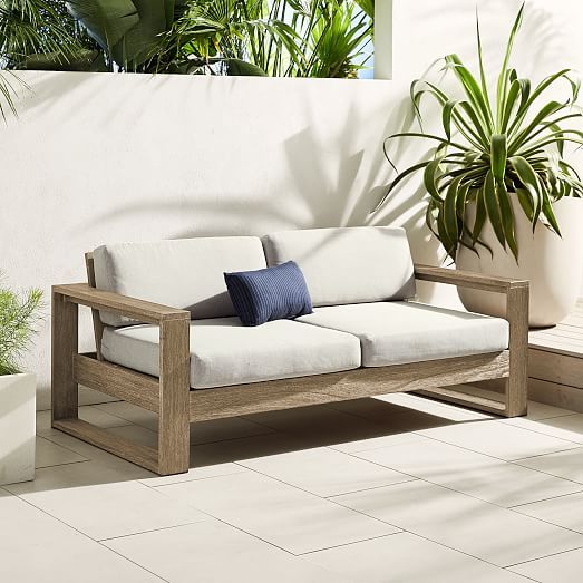 Portside Outdoor Sofa (65"–85") | Backyard furniture, Outdoor sofa .
