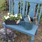 Garden Bench made from Repurposed Chairs (My Repurposed Life .