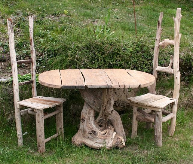 Driftwood Dining Table,Driftwood Patio,Rustic Table,4 Seater .