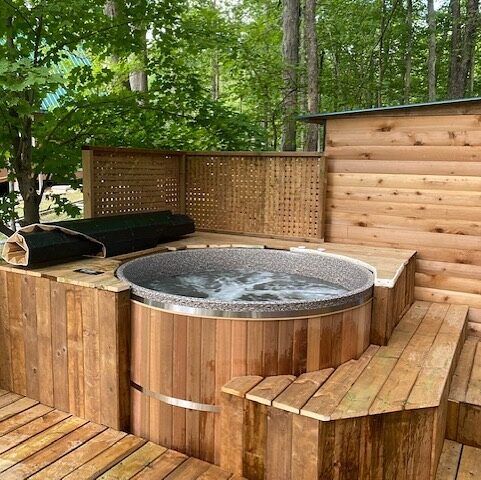 Canadian Hot Tubs | Hot tub, Cedar hot tub, Hot tub backya