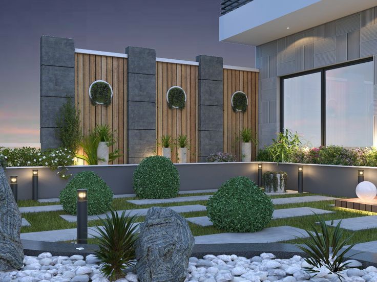 Terrace garden | Terrace garden design, Garden wall decor, Terrace .