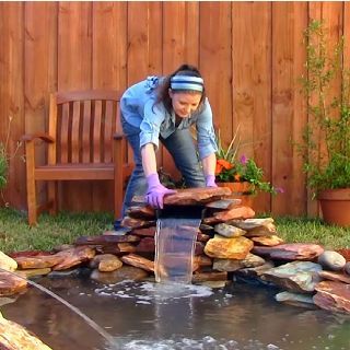 How to build a small pond with a waterfall feature! | Ponds for .