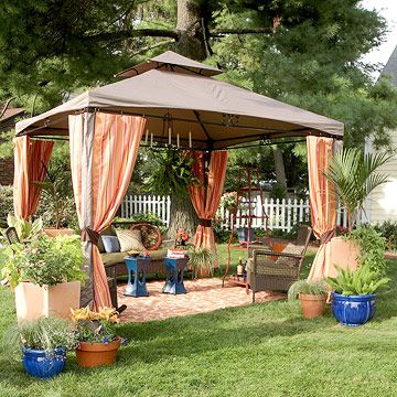 Easy and Inexpensive Ideas for Outdoor Rooms | Backyard, Portable .