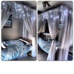 diy canopy bed with lights | Bedroom diy, Canopy bed diy, Bedroom .