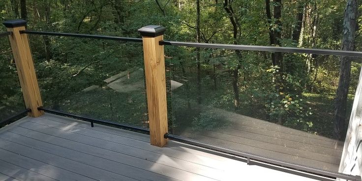 How To Clean & Maintain Outdoor Glass Railing | Glass railing deck .