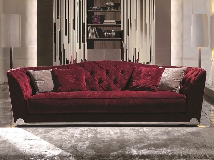 LOVELUXE Tufted fabric sofa By Longhi | design Giuseppe Viganò .