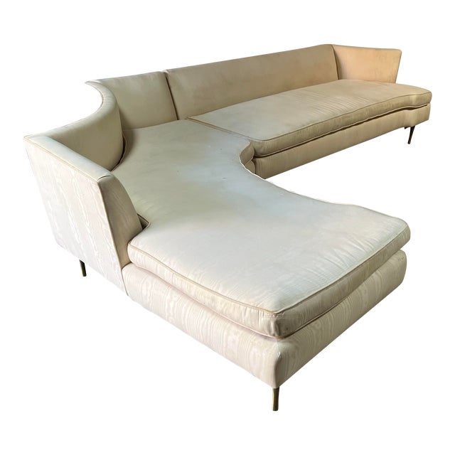 1950s Large Mid-Century Sectional Sofa in the Style of Harvey .