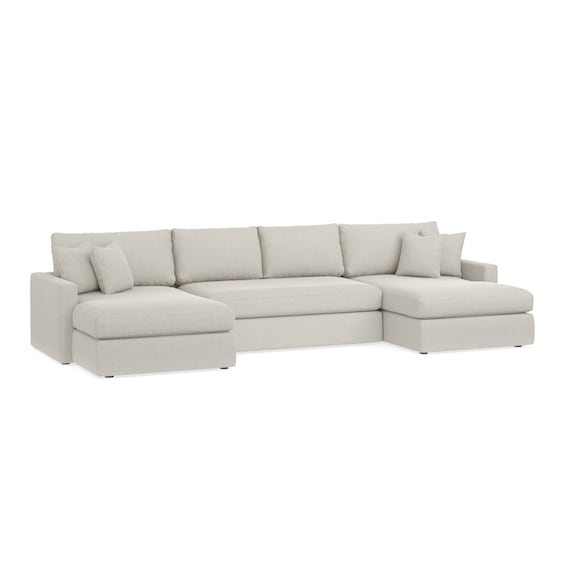Double Chaise Sectional Sofa | Fabric | Allure Collecti