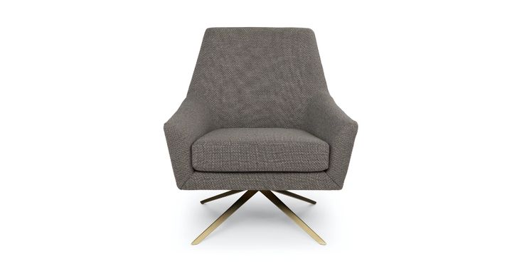 Spin Desert Gray Swivel Chair | Grey swivel chairs, Chair, Mid .