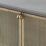 Gunmetal Perforated Brass 73" Sideboard | Living Spac