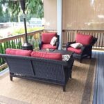 Hampton Bay Woodbury 4-Piece Wicker Outdoor Patio Seating Set with .
