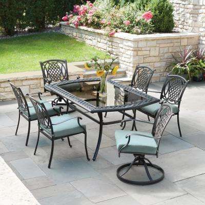 Patio dining sets for your new house Chic Belcourt 7-Piece Metal .