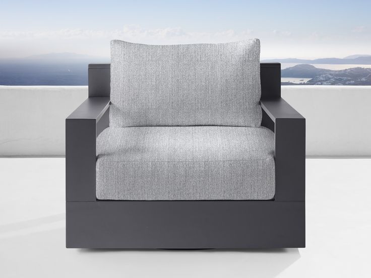 Bal Harbour Outdoor Aluminum Swivel Lounge Chair | Deep seating .