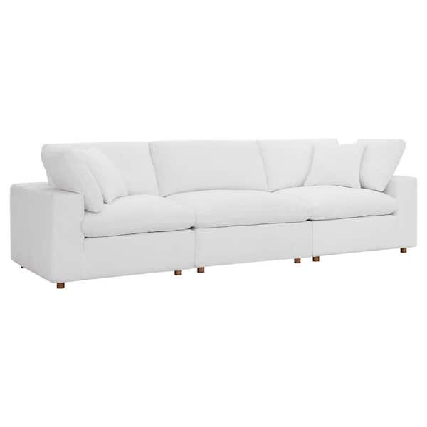 Modway Commix 118 in. W Down Filled Overstuffed 3 Piece Sectional .