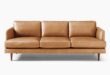 Haven Loft Leather Sofa (76"–86") | Leather loft, Leather sofa, So