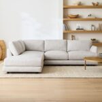 Haven 2-Piece Bumper Chaise Sectional (106"–113") | Modern sofa .