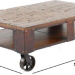 Pinebrook Industrial Coffee Table on Wheels | RC Willey | Coffee .