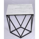 Baxter Marble Top End Table by Crestview CVFNR9