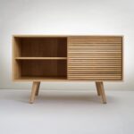 Solid White Oak Buffet Table/ Sideboard/ Credenza/ Cabinet - Et