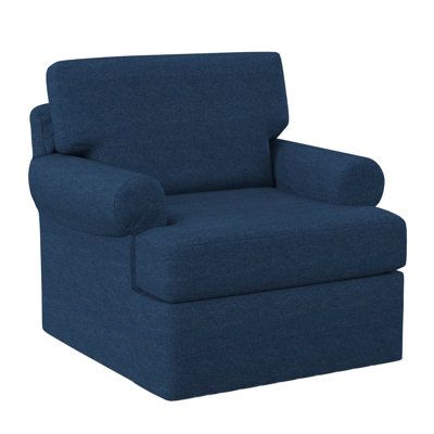 Armchair - Klaussner Furniture 39" Wide Swivel Slipcovered .