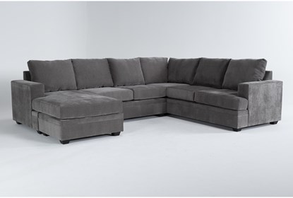 Bonaterra Charcoal 127" 2 Piece Sectional With Left Arm Facing .