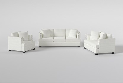 Kiara II Sofa/Loveseat/Chair Set | Living Spac