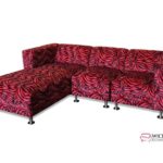 Red Zebra Sectional Sofa Zebra Upholstered Custom Modern - Et