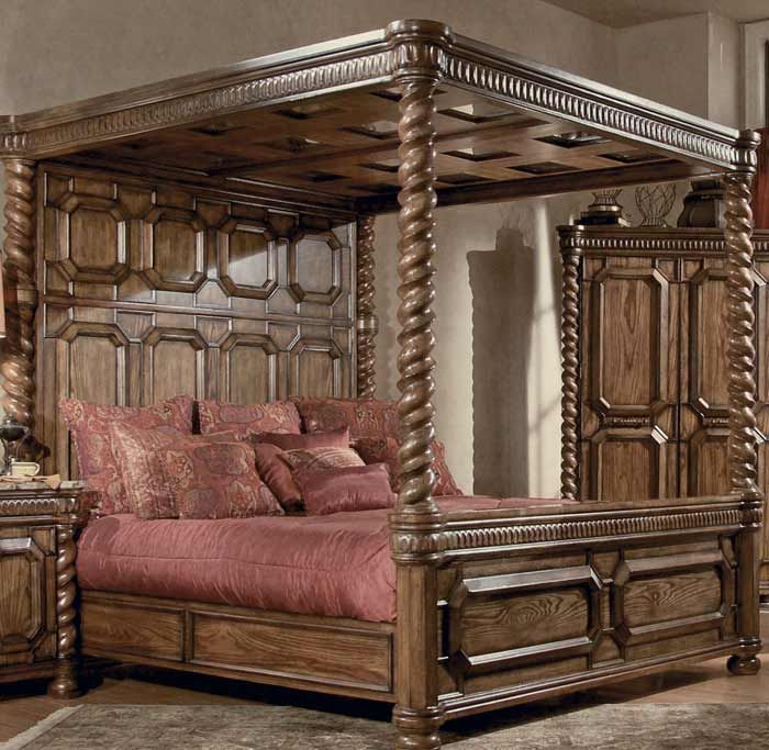 California King Canopy Bed, I want!!!!!! | King bedroom sets, King .