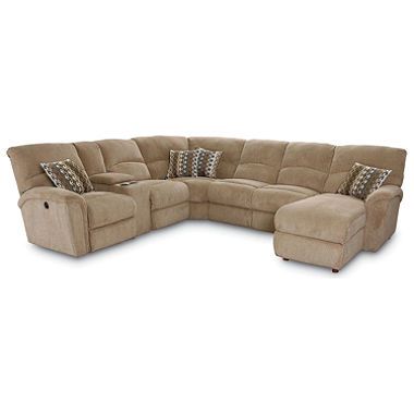 Lane Furniture Robert 4-Piece Reclining Sectional Sofa with Chaise .