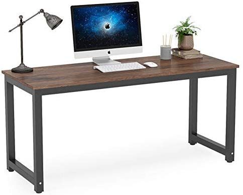 Tribesigns Computer Desk, 63 inch Large Office Desk Computer Table .