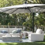 Cantilever Large Pool Umbrellas that retract | | Large patio .