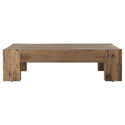 Oliver Rustic Lodge Brown Oak Wood Square Coffee Table 51" W - 60 .