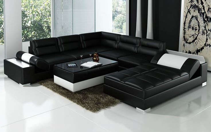 Thataway Modern Leather Sectional with Storage | Sofa design .