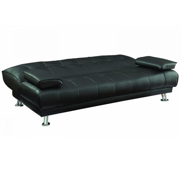 Buy Coaster Faux Leather Convertible Sofa Bed with Removable .