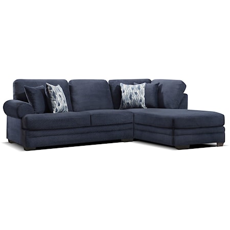 Peak Living Leora 535364585 125" Sectional Sofa with Chaise and .
